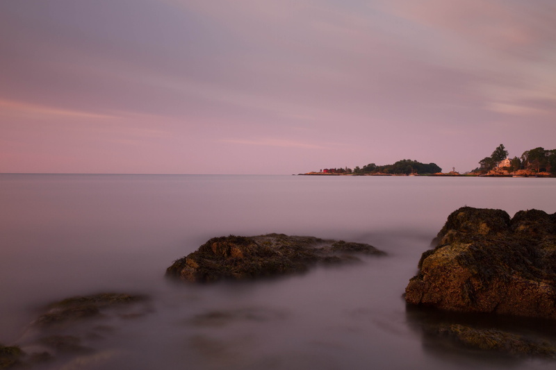 sunset, Branford  Connecticut, long exposure, LE, coastline, dawn, Long Island Sound, sea, sky, beach, Short Beach, B+W, landscape, gray, ocean wave, 5K