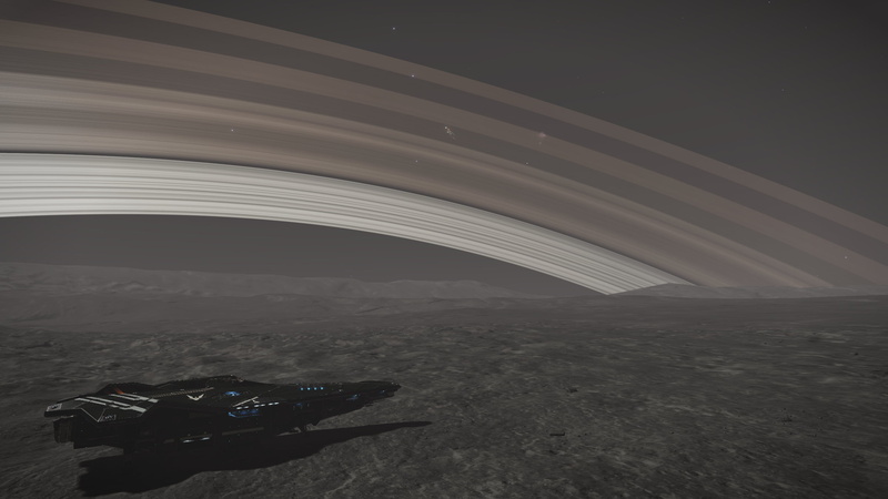 Anaconda (spaceship), planetary rings, 2K, Elite: Dangerous, planet, spaceship, Space Simulator