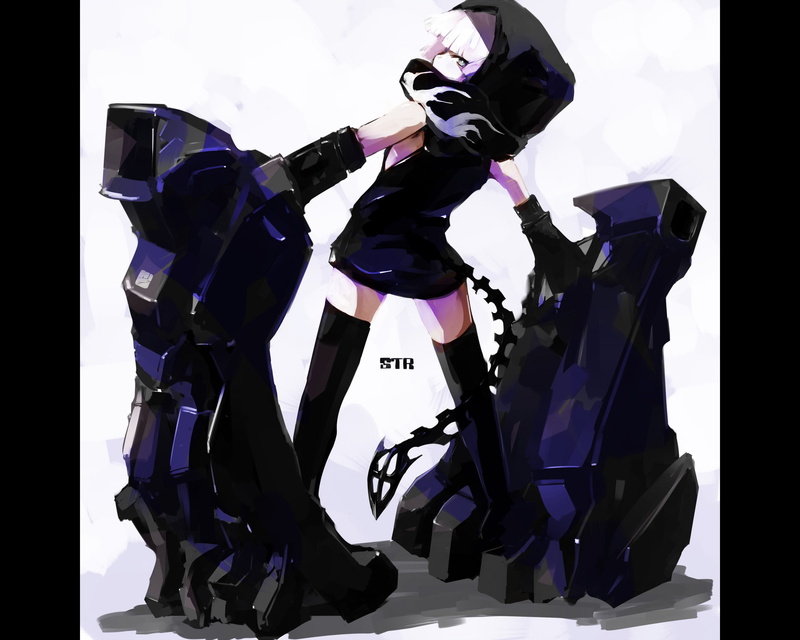 Anime, 2K, Black Rock Shooter, Strength (Black Rock Shooter)