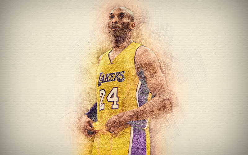 Kobe, Bryant, Kobe Bryant, 4K, Mamba, Black Mamba, American, NBA, Basketball, Los Angeles Lakers, Legend
