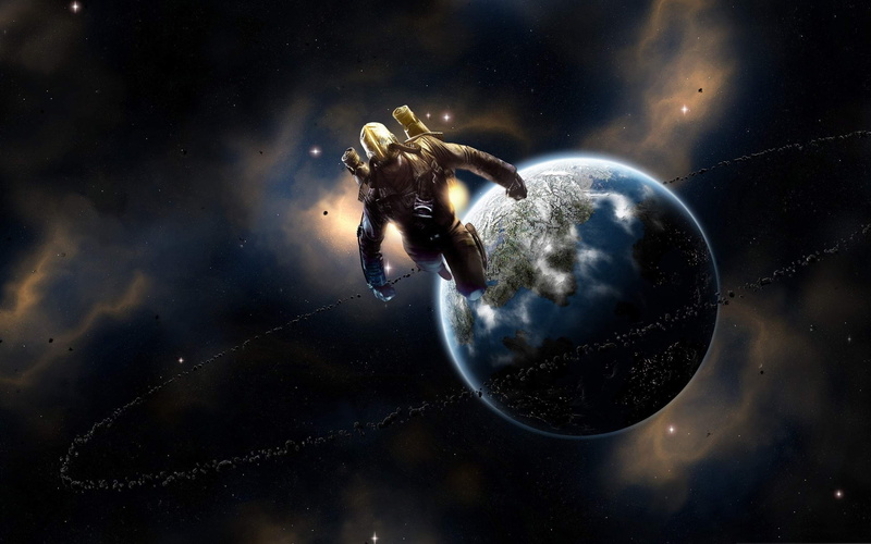 art, design, sky, abstract, d, swimming, night, full length, wearing, earth, sea, character, exploration, adult, adventure, armor, space, spaceman, beside