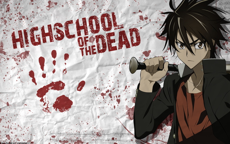 high, school, cartoon/comic, 1080P, hd, anime, the, blood, dead