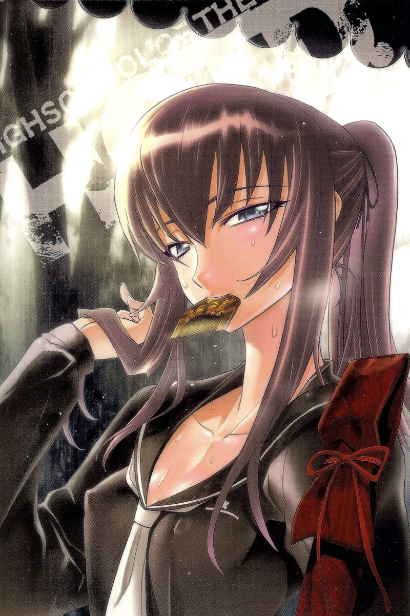 highschool, shouji, girls, busujima, satou, long, school, artist, hair, anime, uniforms, saeko, 2K, dead