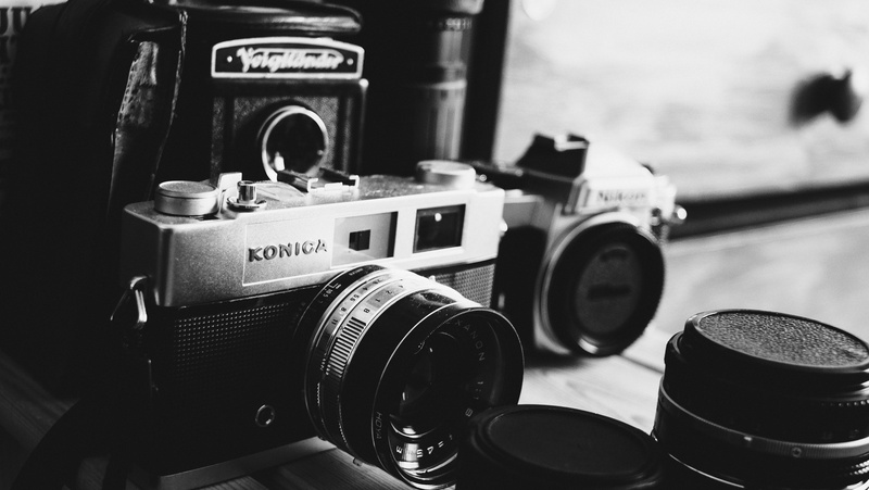 black, white, arts culture and entertainment, still life, Picture, indoors, the past, Photo, film, retro styled, analog, home video camera, Photography