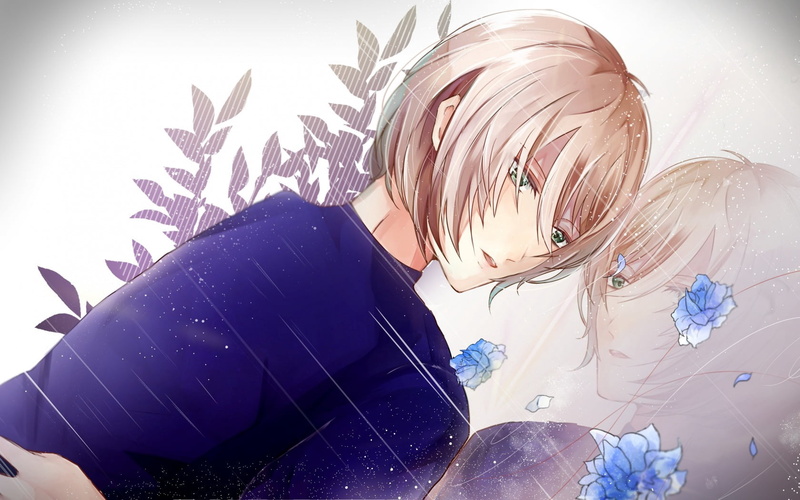 yuri plisetsky, elegance, one Person, females, leaf, cute, women, lifestyles, 720P, happiness, human Hair, adult, brown, illustration, yuri on ice, beauty