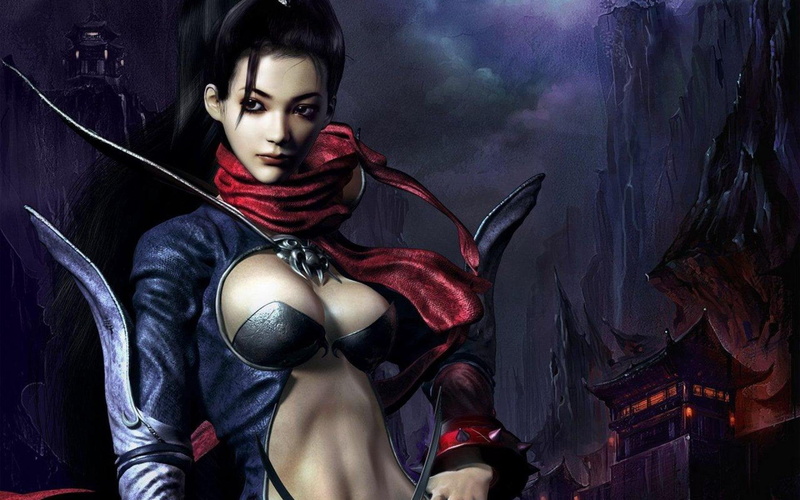 women, glamour, clothing, contemplation, rpg, hairstyle, young adult, beautiful people, samurai, adult, 1lomir, young women, beauty, of, 1080P, indoors