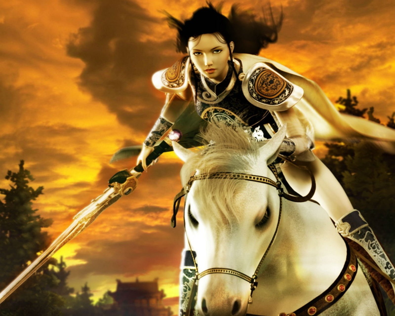 sky, warrior, history, 720P, nature, Asian, artwork, architecture, sunset, online, the past, mmo, weapon, legend, lifestyles, Sprite, Mir, clothing, fairy