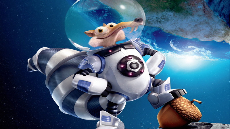 squirrel, space, Ice Age 5: Collision Course, best animations of 2016, 5K