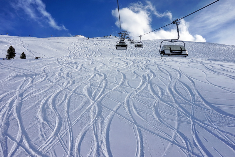 scenics - nature, beauty in nature, austria, coldly, white color, cold temperature, track, 5K, winter, top, obergurgl hochgurgl, ski resort, skiing, snowcapped mountain