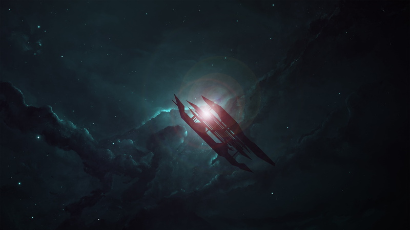 adventure, stars, one animal, clouds, swimming, sea life, exploration, marine, nature, artwork, beauty in nature, sea, dark, space art, water, science fiction