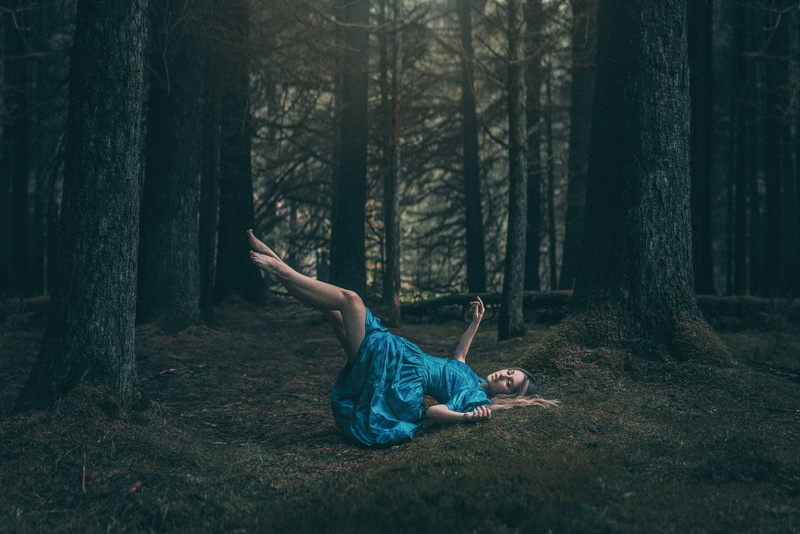flight, pose, fairy, nymph, feet, levitation, forest, dress, fantasy, girl, 1080P