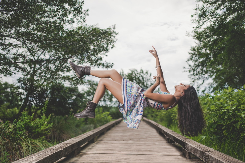 dress, 5K, Levitation, girl, hair