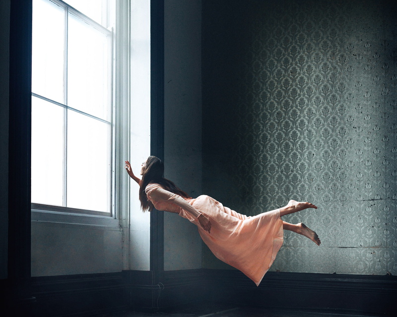 levitation, Bird Man, room, 1080P, girl