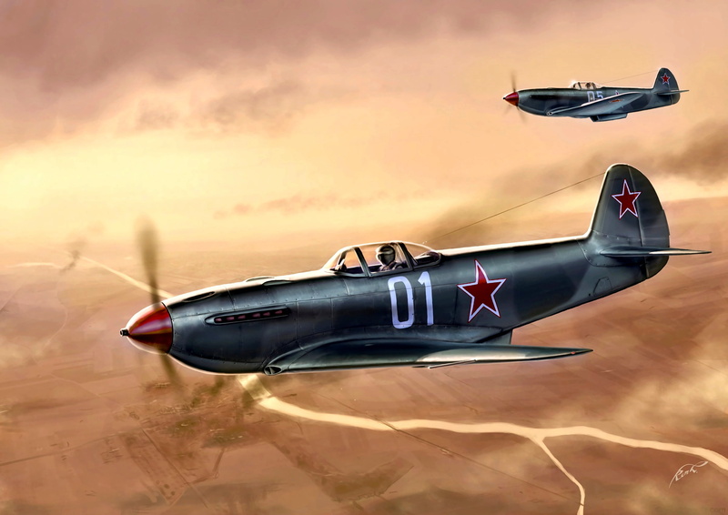 Soviet, easy, pair, frontline, The Yak-3, during the Second world war, the conquest of the air, fighter, 2K, River
