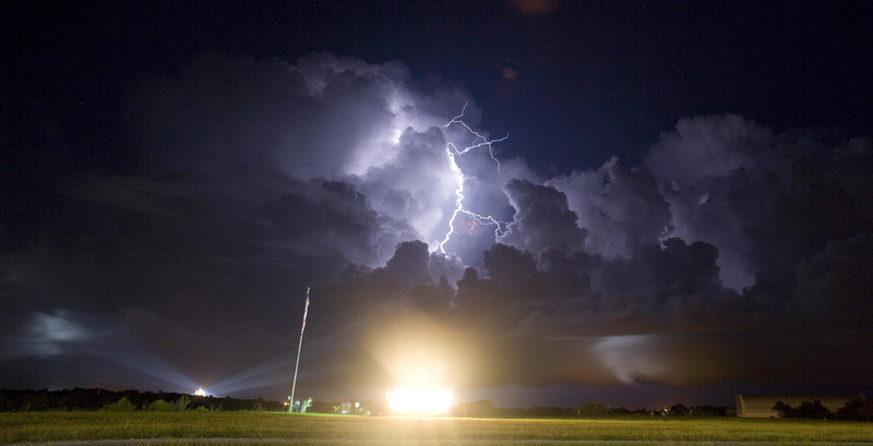 grass, thunderstorm, landscape, storm, cloudscape, night, power in nature, white lightning, astronautics, dramatic Sky, illuminated, lightning, no people