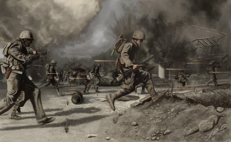 war, Crossing the battlefield, field, government, uniform, warning sign, conflict, dust, outdoors, armed forces, army soldier, people, sign, pustosh, nature