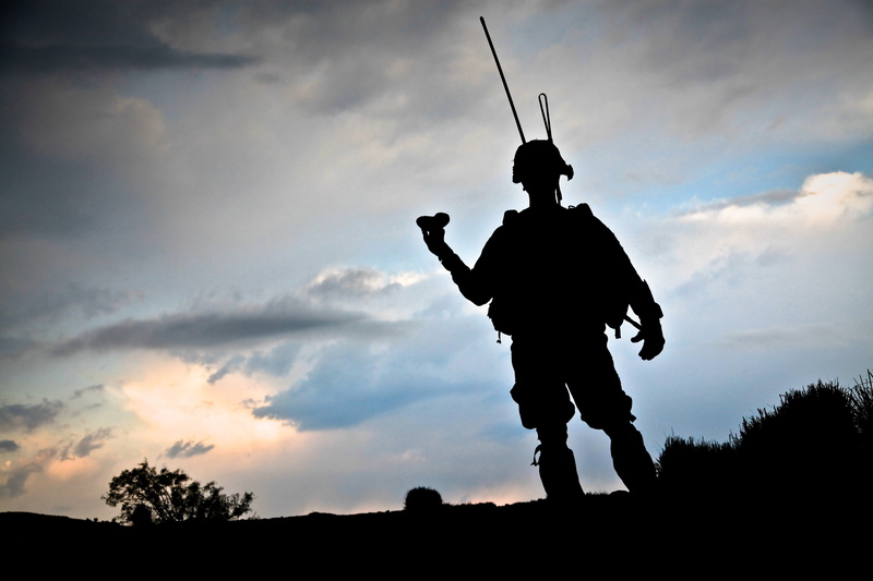 army, special forces, battle, sunset, men, afghanistan, outdoors, cloud - sky, soldier, standing, silhouette, sky, uniform, gun, headwear, war, armed, army soldier