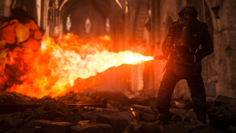 fire - natural phenomenon, night, heat - temperature, motion, communication, standing, glowing, warning sign, protection, sign, 1080P, flame, Call of Duty: WWII