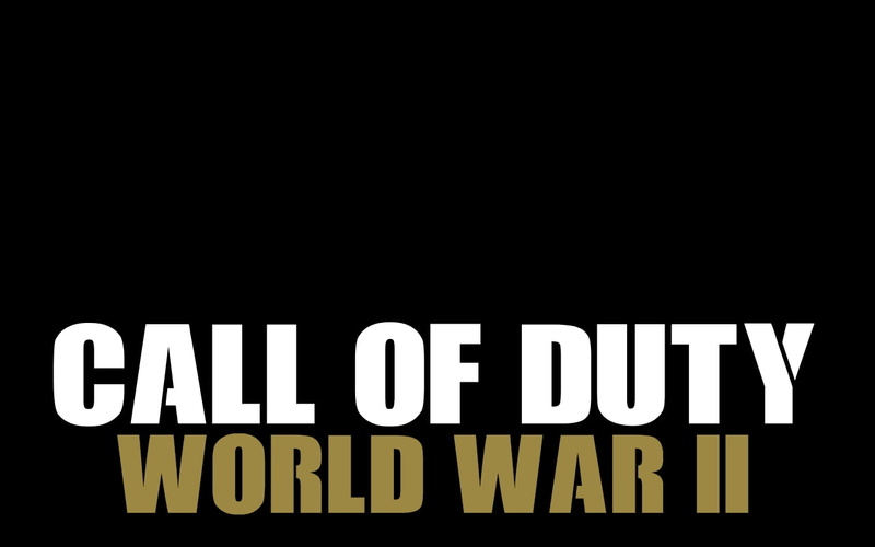 Call of Duty Word War II, Typography, 720P, COD WW2, black background