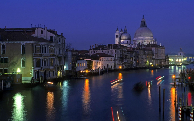 italy, 1080P, venice, buildings, europe, night, 1920x1200, world, grey, concrete