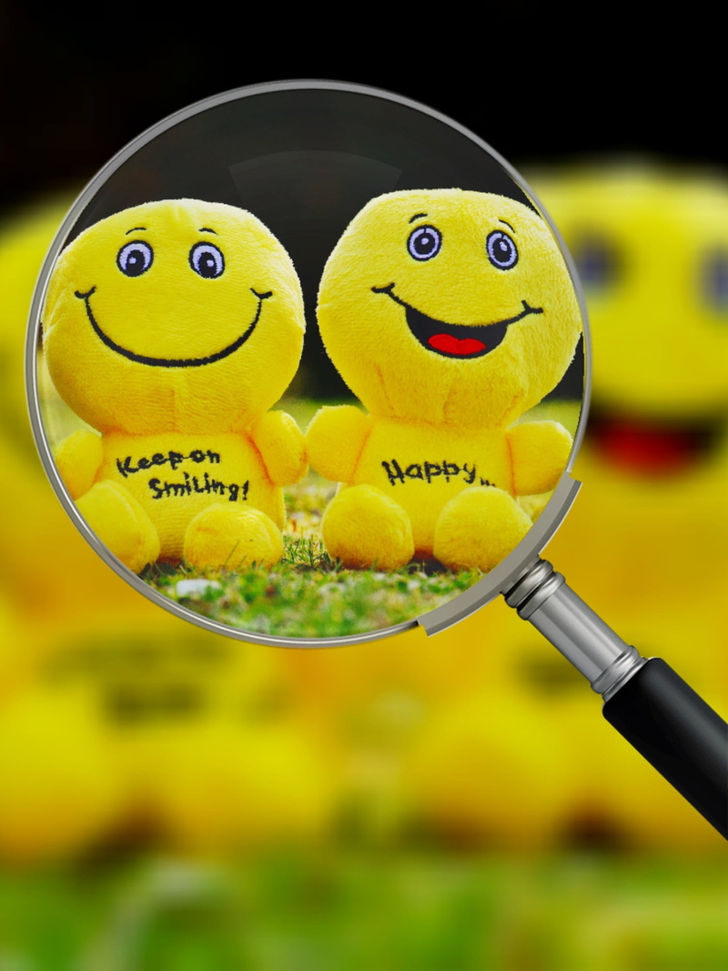 joy of life, still life, food, keep smiling, day, happy, joy, holding, anthropomorphic smiley face, smiling, two, courage, 1080P, good mood, magnifying