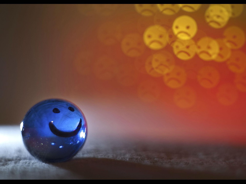 happy, smile, keep, happy smile, 1080P, angry, 3d and abstract, blue, ball, smiling