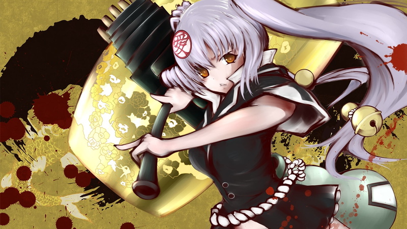 black color, pattern, indoors, sitting, anime girls, creativity, art and craft, 1080P, leisure activity, anime, fashion, lifestyles, Hyakka Ryouran Samurai Girls