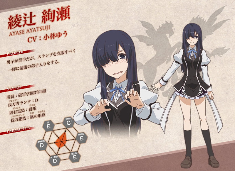 720P, Anime, Chivalry of a Failed Knight, Ayase Ayatsuji