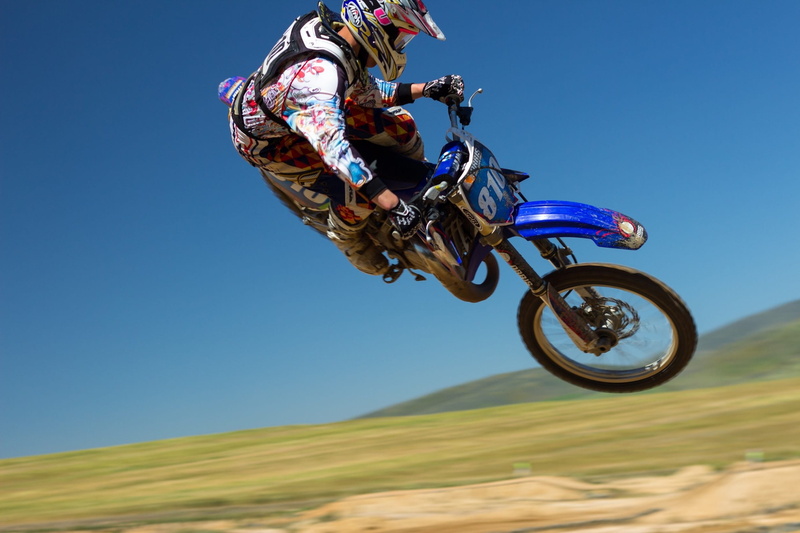 activity, competition, tricks, motorsport, extreme sports, gear, bike, set, clear sky, ride, wearing, skill, riding, sport, man, blue, 1080P, racer, dirt bike