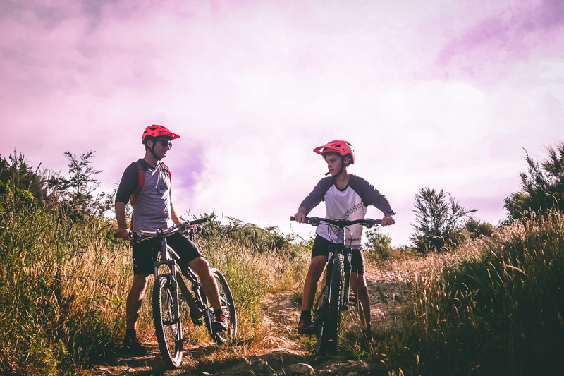 family, leisure activity, plant, helmet, parent, nature, recreation, transportation system, riding, vehicle, daytime, bicycle, togetherness, adult, fathers day