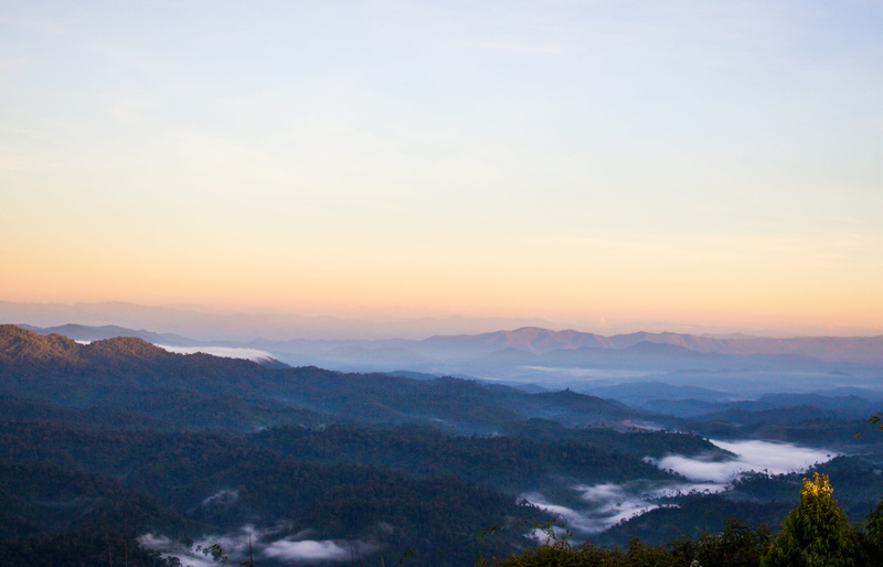 4K, non-urban scene, orange color, scenics - nature, outdoors, mountain, viewpoint, mountains, copy space, sky, tranquility, environment, tourist attraction
