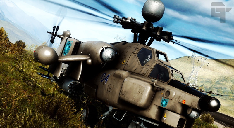 mi28, air vehicle, mode of transportation, field, land vehicle, aerospace industry, no people, control, gtcinematic, battlefield 4, Games, plant, havoc