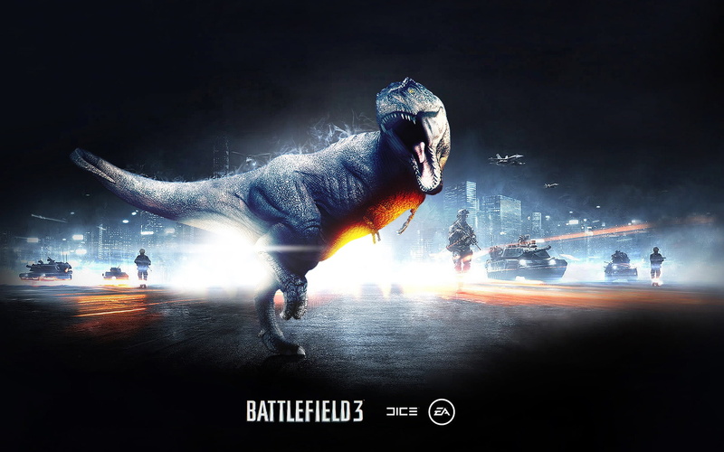 BF3, Dinosaur, 1080P, Battlefield