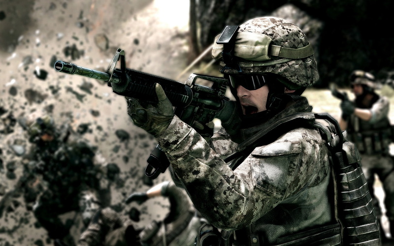Battlefield, Soldiers, BF3, 1080P