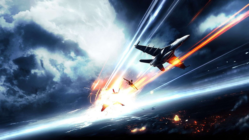 military, 1080P, aircrafts, battlefield, bf3, explosions, hd