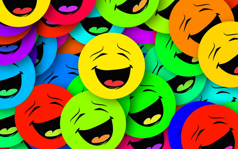 4K, smiles backgrounds, Colorful, emotion, smilies, Download 3840x2400 smilies