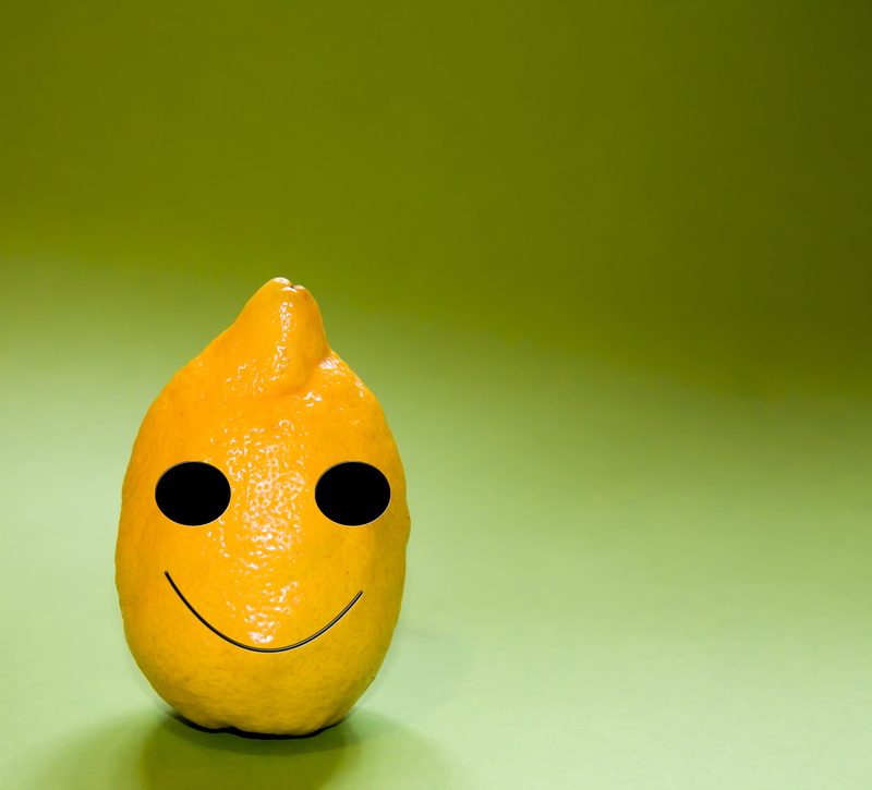 male, smilies, satisfied, creativity, nice, yellow background, art and craft, still life, food, citrus fruits, yellow, green background, food and drink