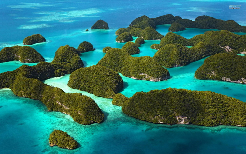tropical, water, 1080P, palau, nature and landscapes, islands, paradise
