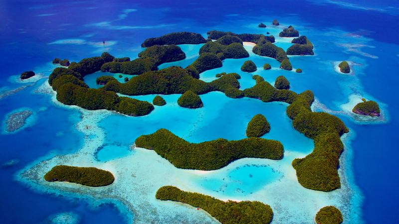 green, Philippines, islands, Palau, ocean, 5k, 5K