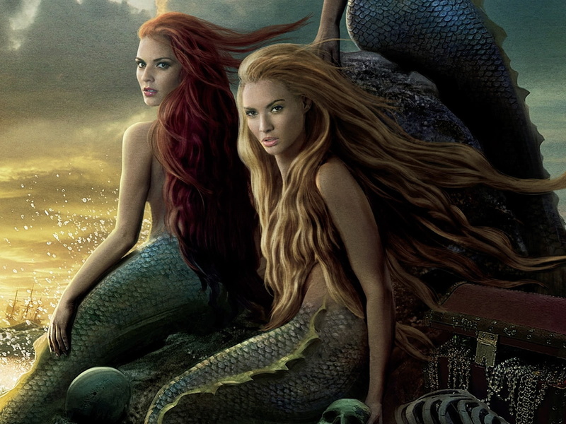 fantasias, sirenas, 720P