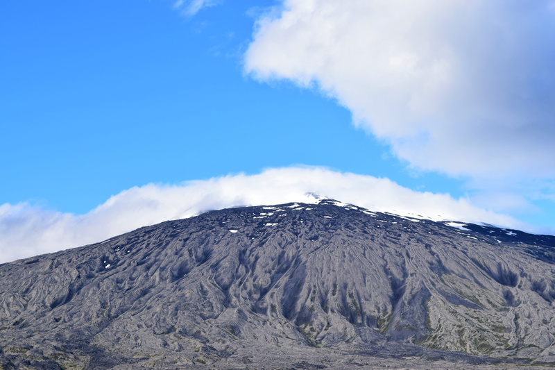 nature, landscape, power in nature, geology, snaefellsnes, glacier, physical geography, volcanic crater, land, formation, no people, summer, volcano, cloud - sky