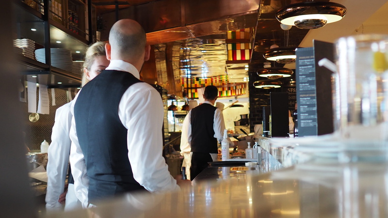 store, people, rear view, food and drink, group of people, london, waiter, bar counter, leisure activity, 2K, men, retail, bistro, women, united kingdom
