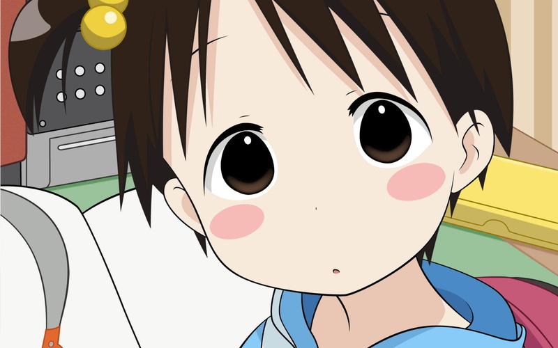 wearing, nobue, shirt, marshmallow, character, nobue itou, blue, strawberry, 1920x1200, anime, 1080P, girl, strawberry marshmallow, itou