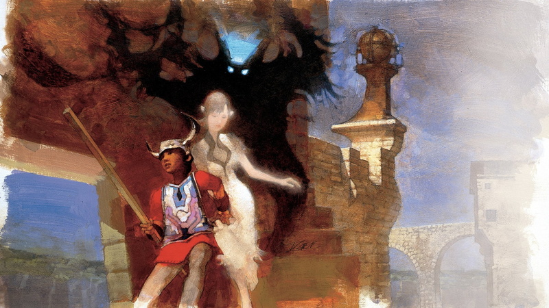 knight, painting, 1080P, Video Game, running, Ico, woman