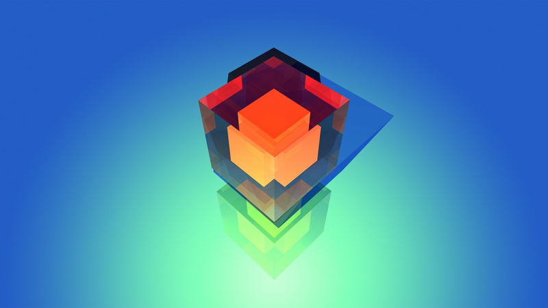 Justin Maller, Facets, abstract, 2K, gradient