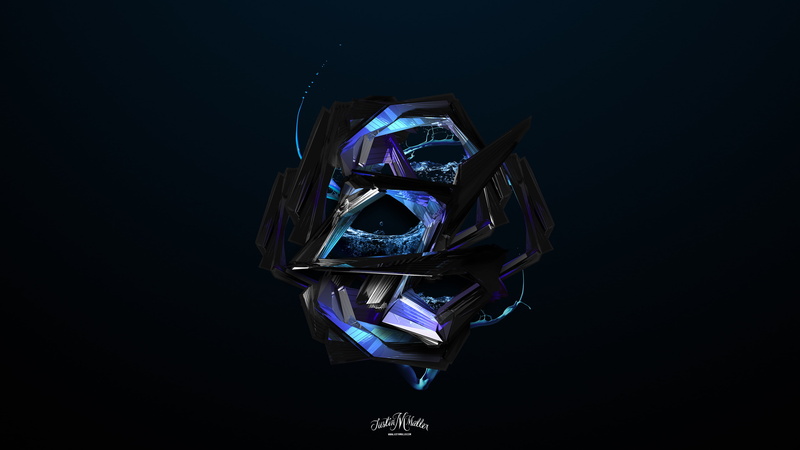 render in shapes, 4K, abstract, 3D Abstract, Justin Maller, colorful, render
