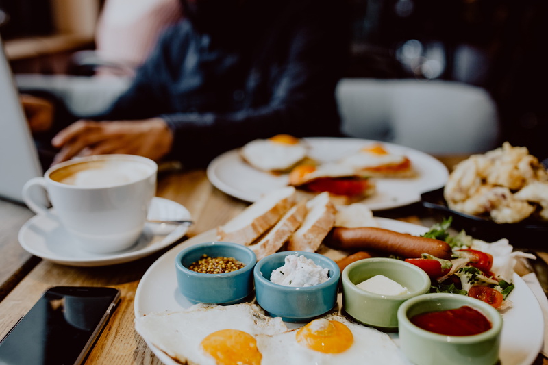 two, food, focus on foreground, midsection, breakfast, food and drink, mug, drink, tea cup, indoors, cup, sunny side up, delicious, 5K, coffee - drink