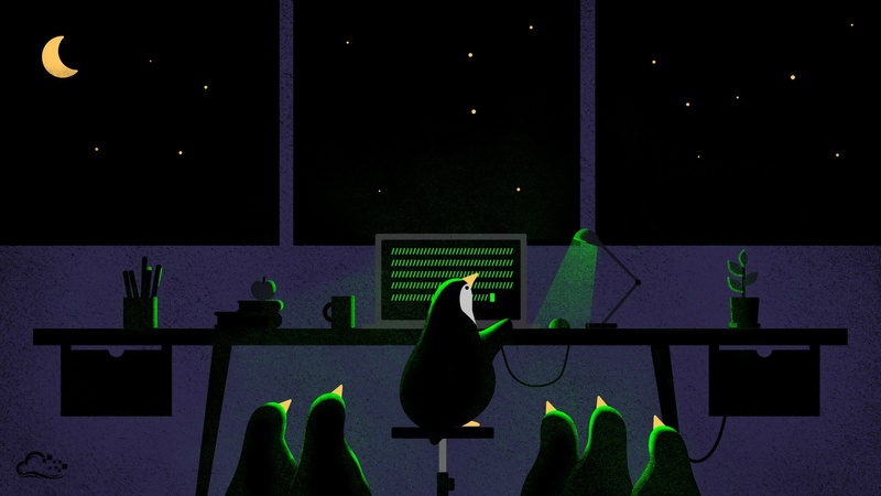 Penguin, Linux, Birds, Computer, 2K