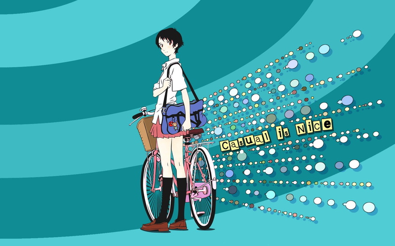 uniforms, leapt, school, makoto, bicycles, time, konno, 720P, girl