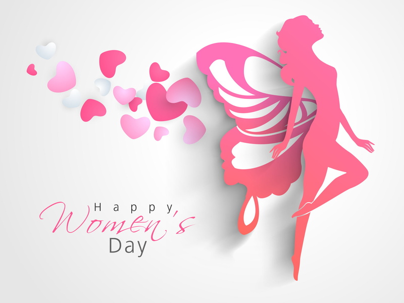 Holiday, Happy Womens Day, Heart, Woman, Womens Day, Fairy, Girl, 1080P, Statement